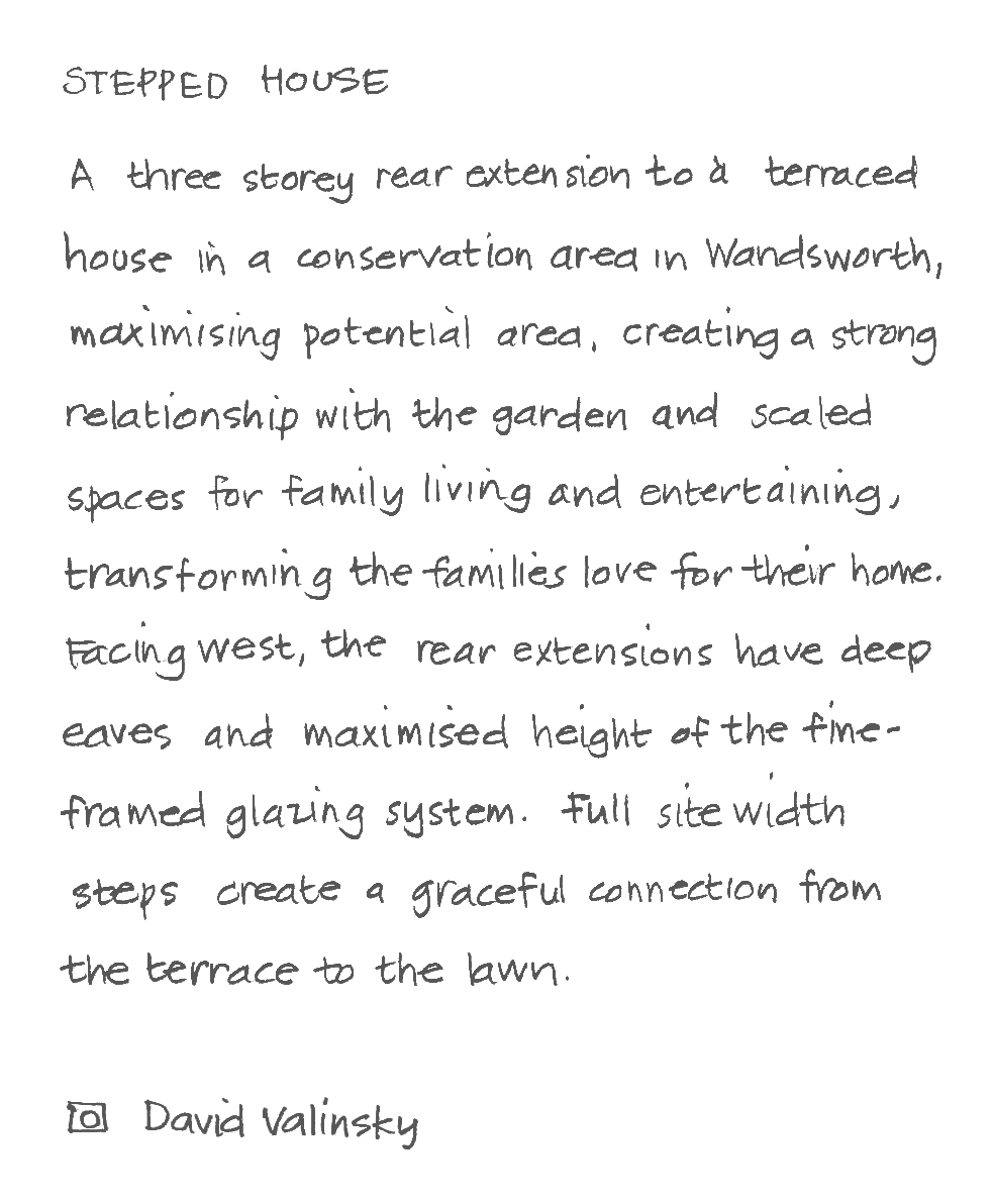 Text describing architectural project